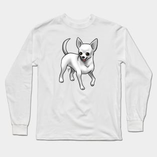 Dog - Chihuahua - Short Haired - White Long Sleeve T-Shirt